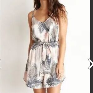 Medium Revolve Bella Dahl Palm Leaf Print Belted Mini Dress